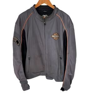 HARLEY-DAVIDSON Riding Jacket Mens 2XL Vintage Body Armor Mesh Milwaukee Chapter